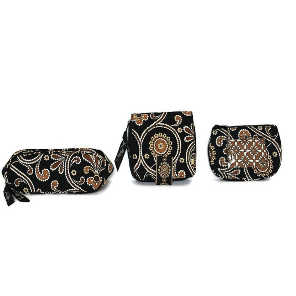 Vera Bradley Caffe Latte Pattern 3 item LOT